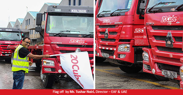 20Cube Inducts New Truck Fleet in East Africa for Business Expansion