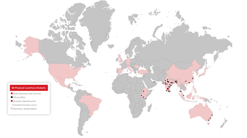Locations map